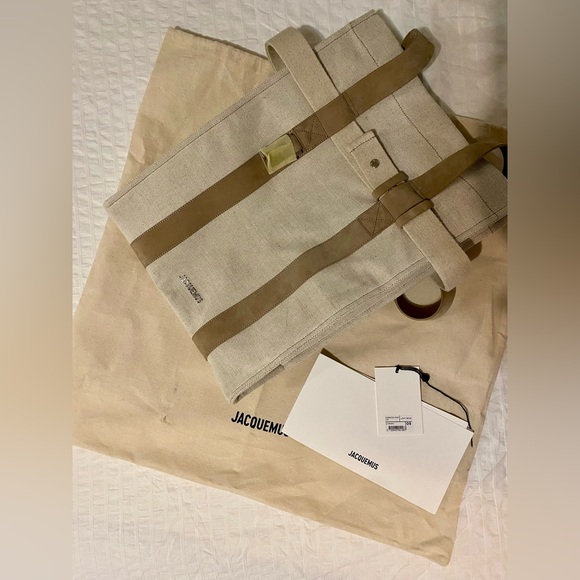 Jacquemus Le Bagnu Canvas Tote Bag large - Picture 7 of 7